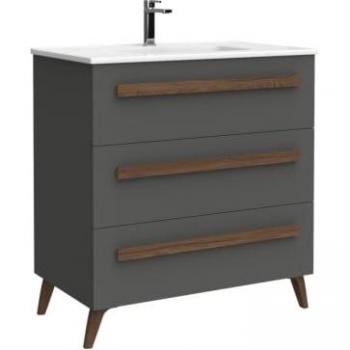 Móvel para Banheiro Nilsa 80cm Antracite