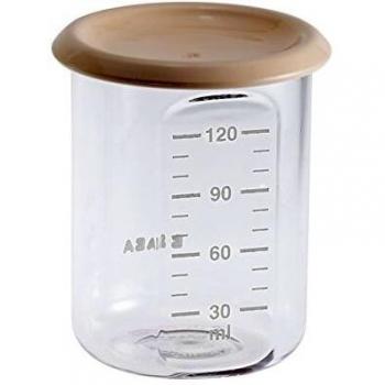 BÉABA, Tarro de plástico para comida de bebé, 120ml, Rosa
