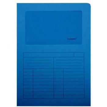 BOLSA PROTOCOLO A4 AZUL C/JANELA TRANSPARENTE Q-CONNECT