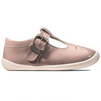 Roamer Star Toddler Pink Prewalker with Patent Finish (Size 4 Extra Wide)