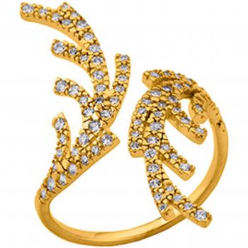 Anillo Sissi 30mm Oro Blanco