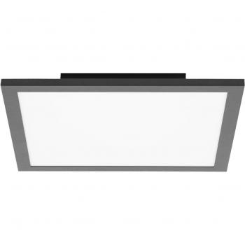 Plafón LED 'Lamin' negro, 30 cm, aluminio, CCT, control remoto