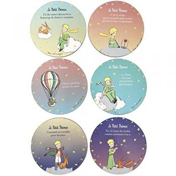 KIUB Set de 6 sous-verre ronds Le Petit Prince