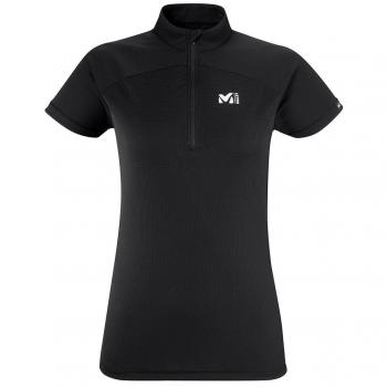 Millet Morpho Zip T-Shirt con Zip Nero per Donna