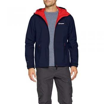 Chaqueta de Lluvia Berghaus Deluge Pro para Hombre, Azul (Dusk), Extra-Large