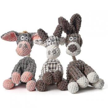 Peluche chien mâcheur robuste 3 pièces