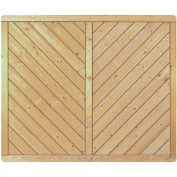 Sichtschutzzaun CLASSIC Diagonal kdi-grün 180x150 cm