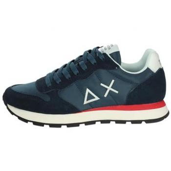 Sun68 sneakers da uomo tom solid con lacci e logo a contrasto blu navy