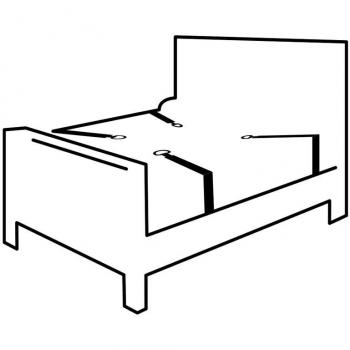 Darkness Set di Fissaggio per Letto