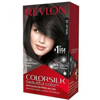 Tinta Revlon ColorSilk 11 Soft Black senza ammoniaca