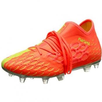 Puma Future 5.3 Netfit FG/AG Men's Orange Leather Football Boots Size UK 9.5