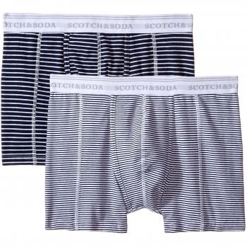 Scotch & Soda Men's Nos Boxershort 2-Pack Thermal Trousers Multicoloured