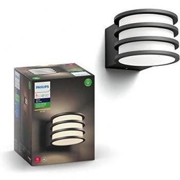Philips Hue Lucca White LED Smart Outdoor Wall Light Works with Apple HomeKit