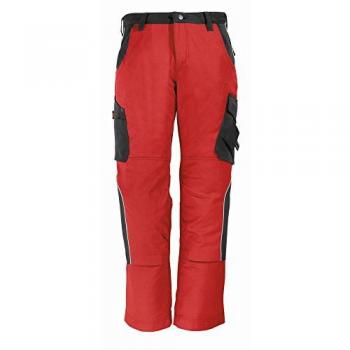 FHB BRUNO Arbeitshose, rot-schwarz, 50