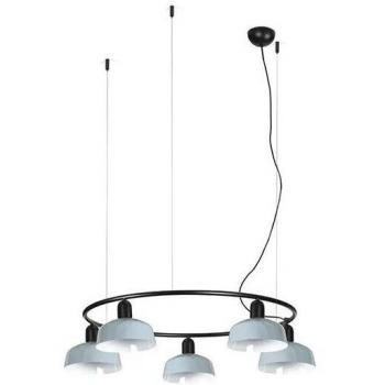 Faro Tatawin Plafonnier 5 E27 Noir et Bleu