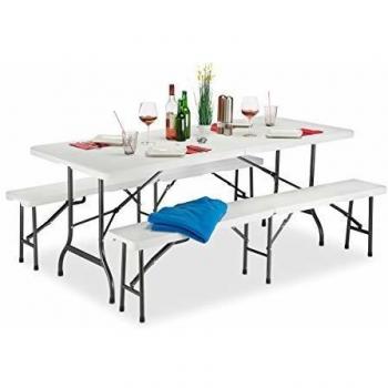 Relaxdays : Ensemble de Meubles Pliants pour Jardin