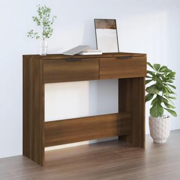 VidaXL Brown Oak Console Table, 90 x 36 x 75 cm (Engineered Wood)