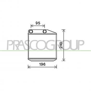 Radiateur PRASCO FT342H001 – Chauffage automobile