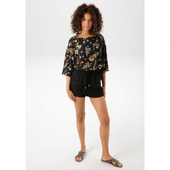 Oversize-Hüftlang-Blume: Aniston CASUAL Schlupfbluse – Frühlingsedition