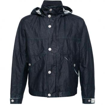 Stone Island Giubbotto Marina Spalmato Blu Taglia L
