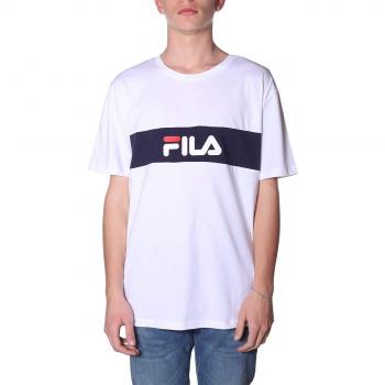 Men’s White Fila Nolan T‑Shirt, L (Dropped Shoulder)