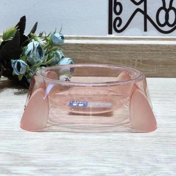 Transparent Pet Food and Water Bowl