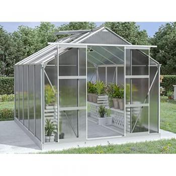 Serra in Policarbonato 9 m² Corolle II con Base in Alluminio