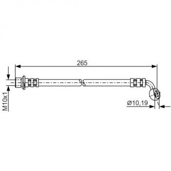 BOSCH Bremsschläuche Toyota/Lexus 9094702F26, 9094702A08 – BH1019 Variante