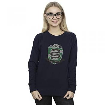 Women's Slytherin Badge Pullover in Navy