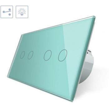 Controle de Luz LivoLo 4P Verde Táctil