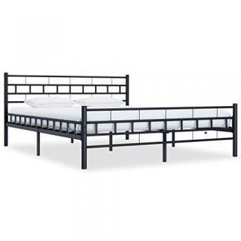 Bed Frame Black Metal 120x200 cm vidaXL