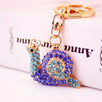 Animal Rhinestone Keychain Pendant