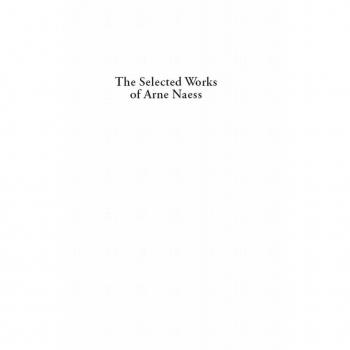 Vitalsource Technologies, Inc. Selected Works Of Arne Naess