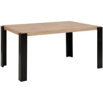 Mesa de Comedor Loft24 160 cm en Roble Negro con Diseño Minimalista