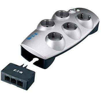 Eaton Protector de Sobretensiones 5 Tomas con Tel/Internet + TV