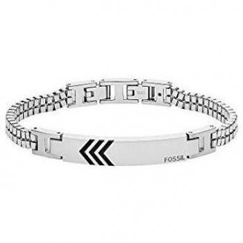 Fossil Bracelet en Acier Inoxydable avec Charms Personnalisables