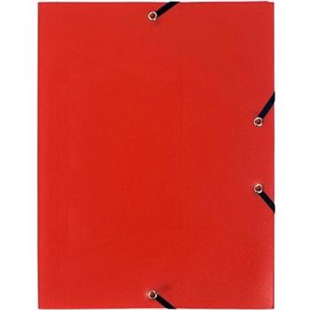 Exacompta A4 Red Elasticated Folder with 3 Flaps, 30 Pack