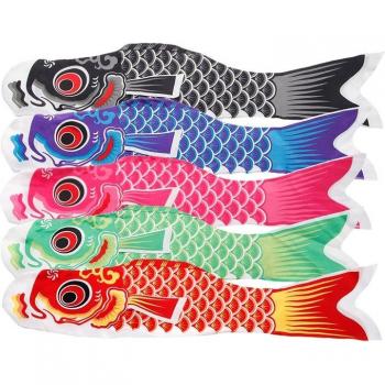 Decoración de pared Koi Nobori, calcetines de viento de carpa, 70 cm