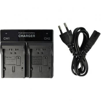 Vhbw Station de charge double pour caméscopes Panasonic SDR-H90, VDR-D100, VDR-D150, VDR-D160