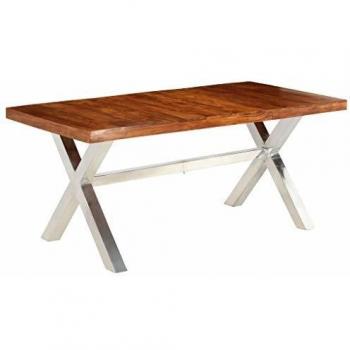 Table de Salle à Manger en Bois Fini Sesham 180x90 cm