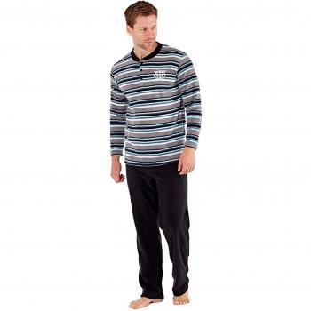 Men's Long Sleeve Stripe Pajama Suit