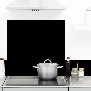 Crédence cuisine Fond de hotte ALU TOTAL BLACK 90cm x 70cm
