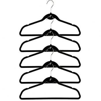Elegant Velvet Hangers – Set of Five