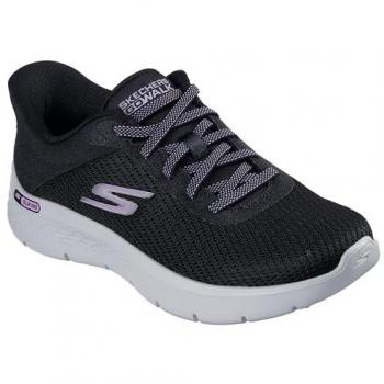 Sneakers basse Skechers Go Walk Flex in lavanda e nero