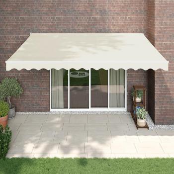 Auvent Rétractable en Aluminium 4x3 m Crème