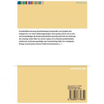 Beschwerdemanagement und Methoden: Gestaltung eines effizienten Beschwerdemanagementprozess