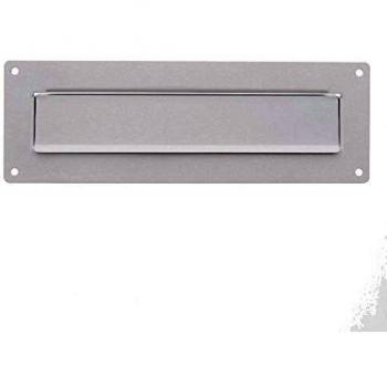 BURG-WÄCHTER Clapet d'extérieur pour boîte aux lettres avec porte-étiquette, acier inoxydable, Porta 791 W, blanc