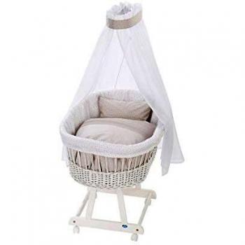 Alvi Birthe Culla Bianco + Kit Biancheria 944‑8 Diamanti Talpa