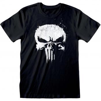 Punisher‑Skull‑Tee – Schwarz – Herren – Größe L – Lizenzierter Merchandise