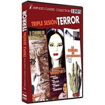 TRIPLE SESION TERROR El Cerebro de Frankenstein + La Marca del Vampiro + La cáma